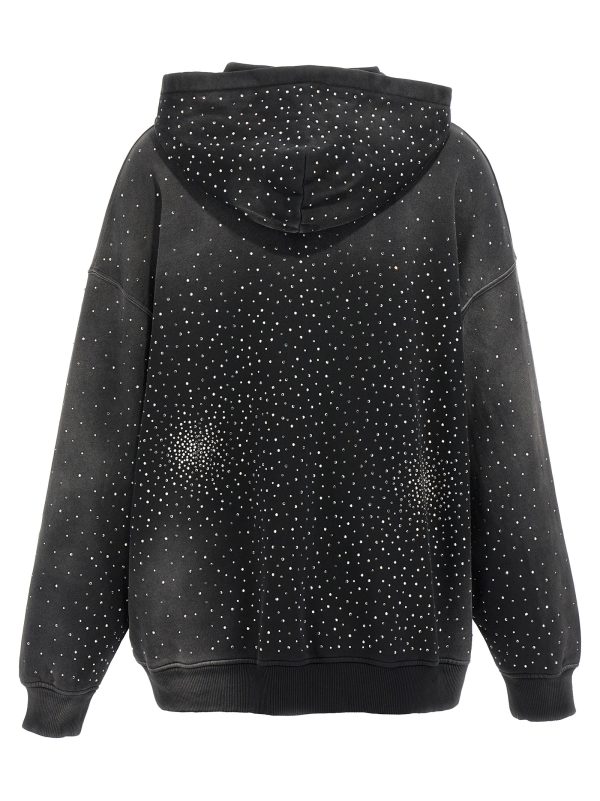 Washed rhinestone hoodie - immagine 2