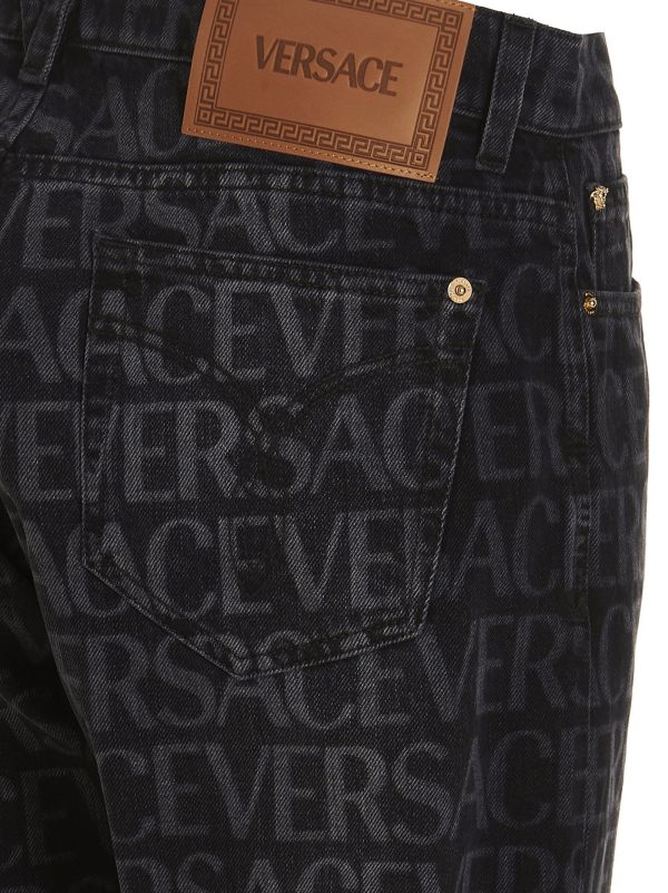 Logo print jeans - immagine 4