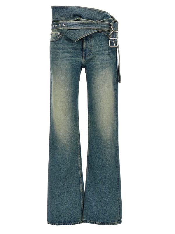 'Wrap Belt' jeans