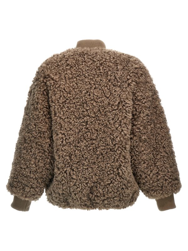 Faux fur bomber jacket - immagine 3