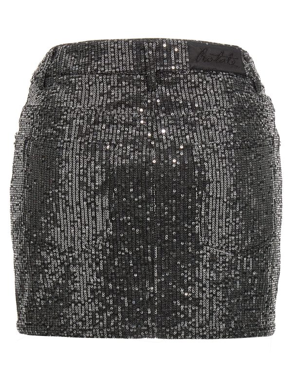 Sequin denim skirt - immagine 2