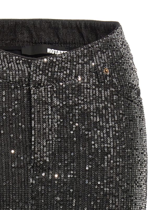 Sequin denim skirt - immagine 3