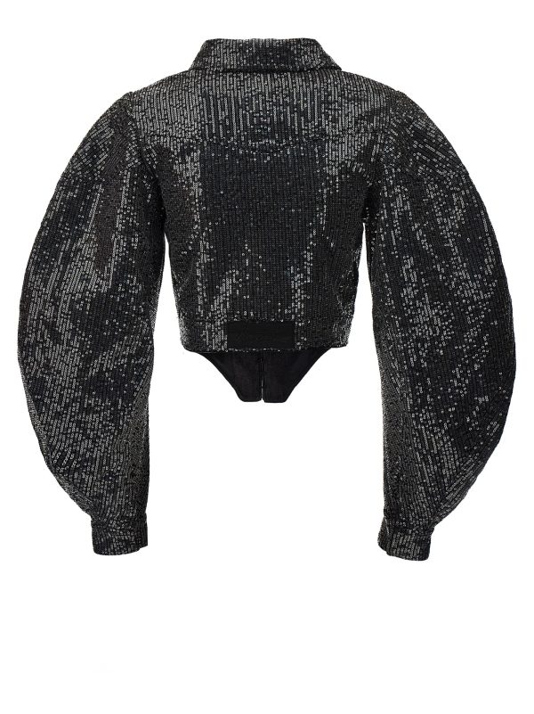 Sequin cropped jacket - immagine 2