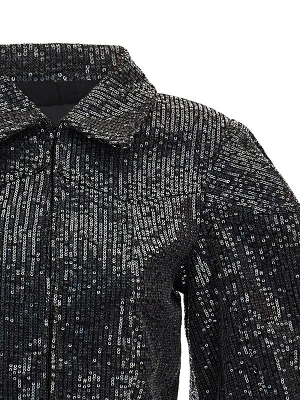 Sequin cropped jacket - immagine 3