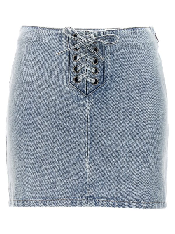 Mini denim skirt