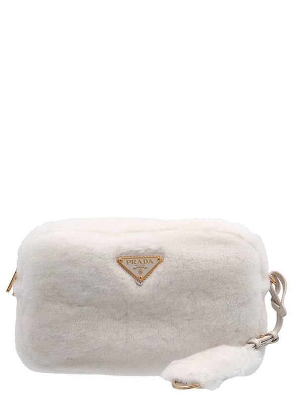 Shearling crossbody bag