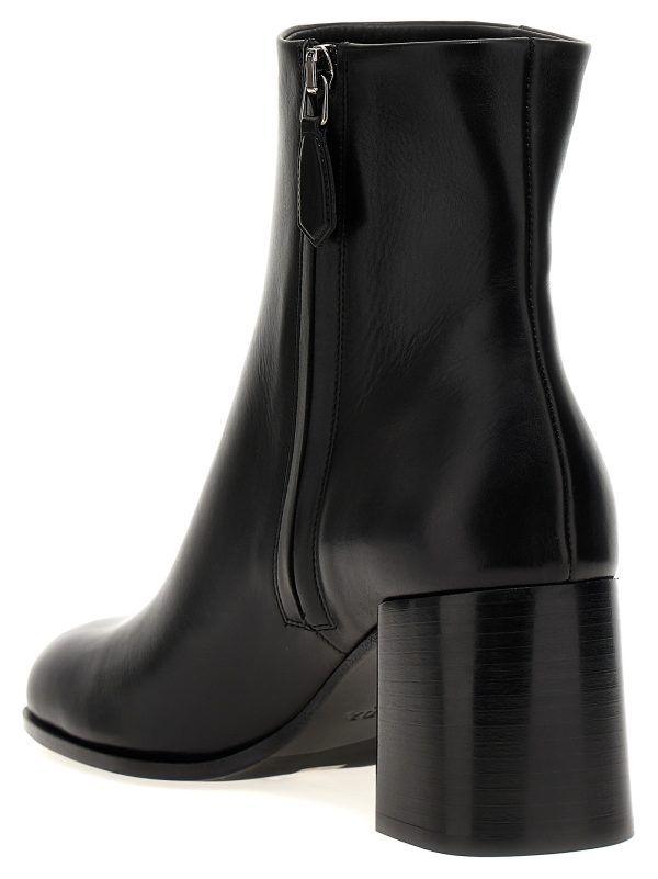 Logo leather ankle boots - immagine 2