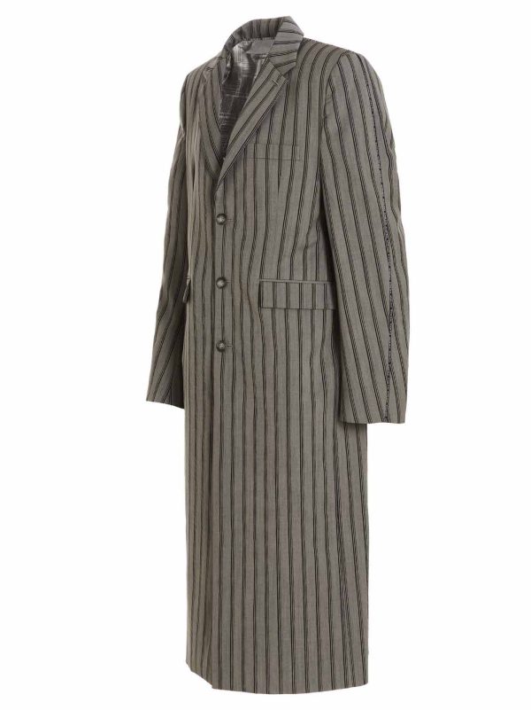 Striped long coat - immagine 2