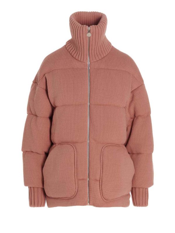 Knitted puffer jacket