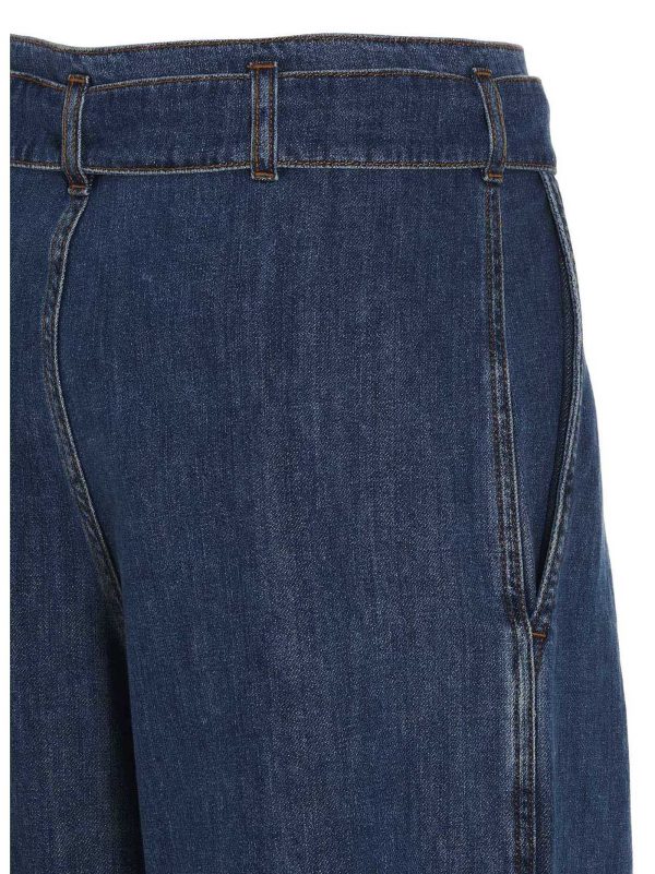 Jeans with front pleats - immagine 4