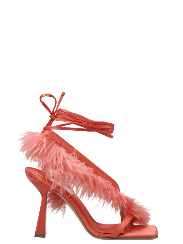 'Feather Wrap’ sandals