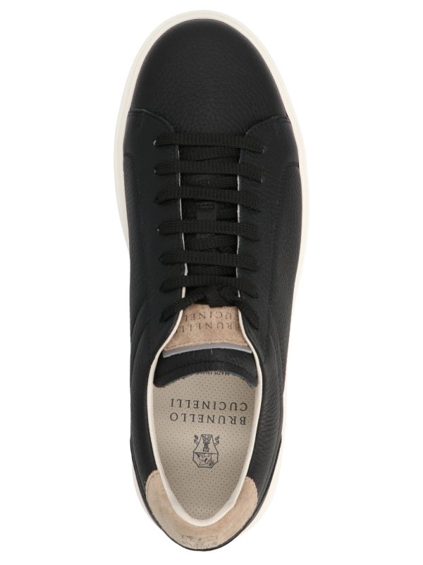 Logo leather sneakers - immagine 3