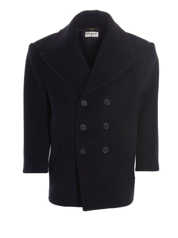 Wool double breast coat