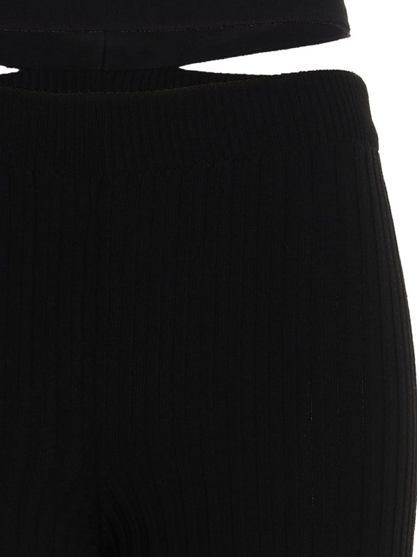 Ribbed flared trousers - immagine 3