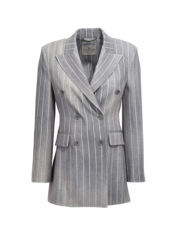 Plastered double breast blazer jacket