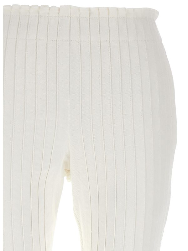 Ribbed pleated pants - immagine 3