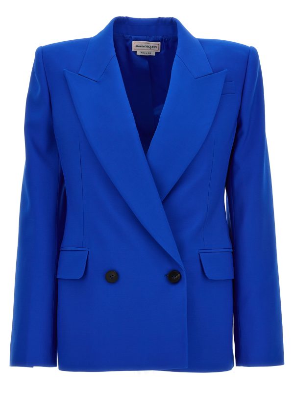 Double breast wool blazer jacket