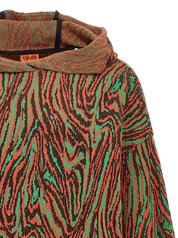 'Flow Jacquard' hooded sweater - immagine 3