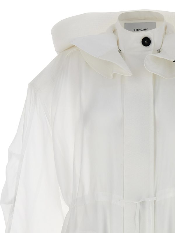 Organza unlined trench coat - immagine 4