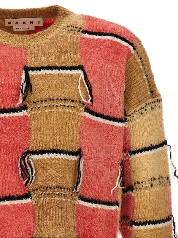 Fringed multicolor sweater - immagine 3