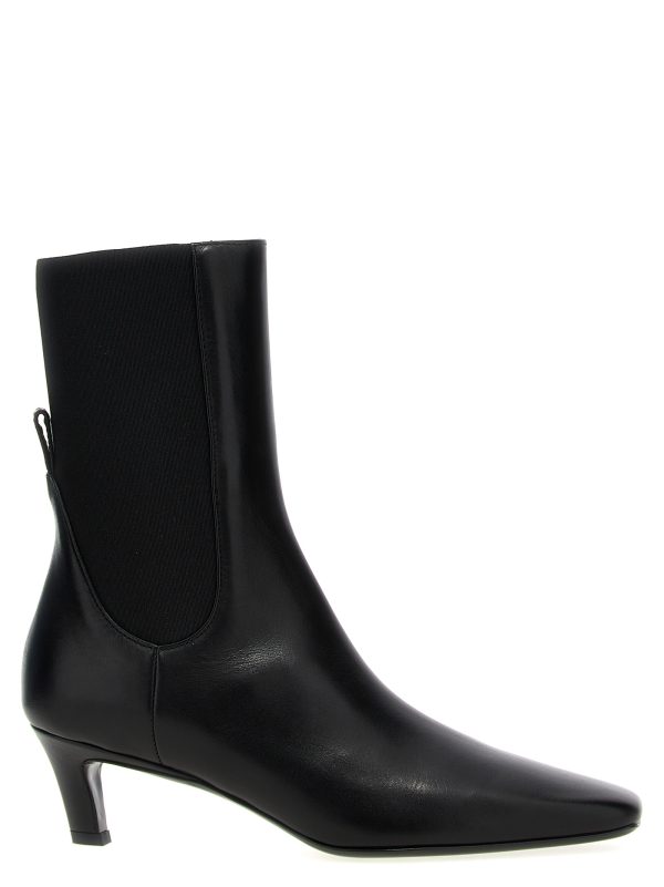 Leather ankle boots