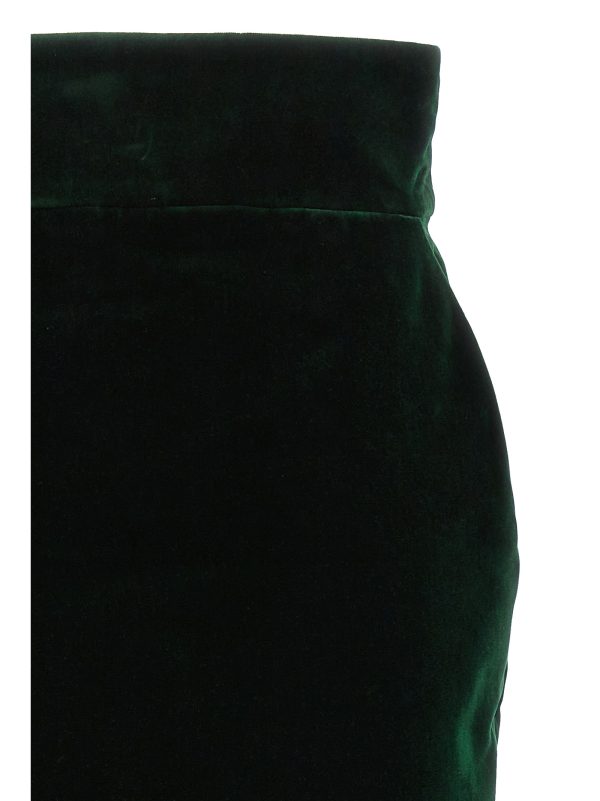 Velvet midi skirt - immagine 3