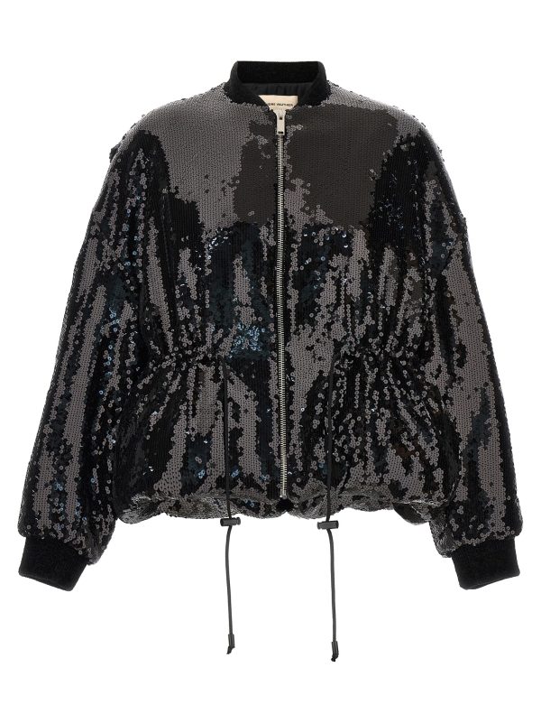 Sequin bomber jacket