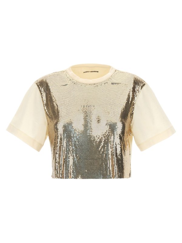 Metal sequin top