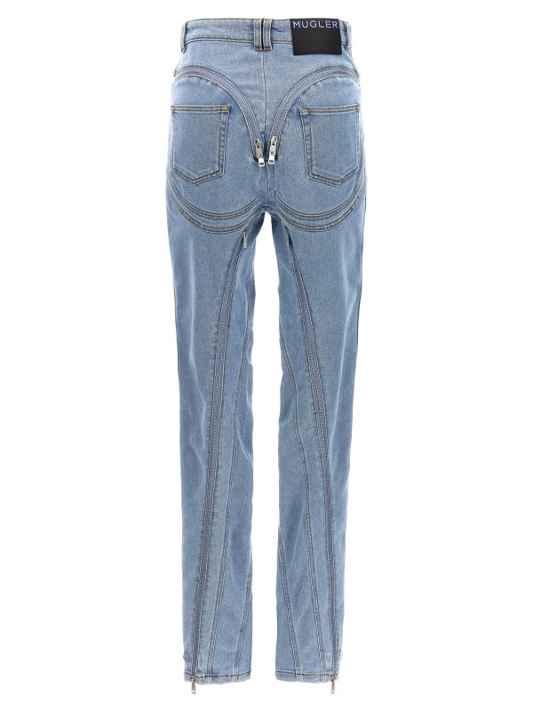 'Zipped spiral' jeans - immagine 2