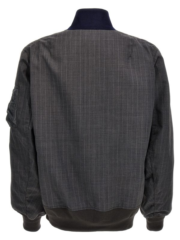 Pinstriped bomber jacket - immagine 2