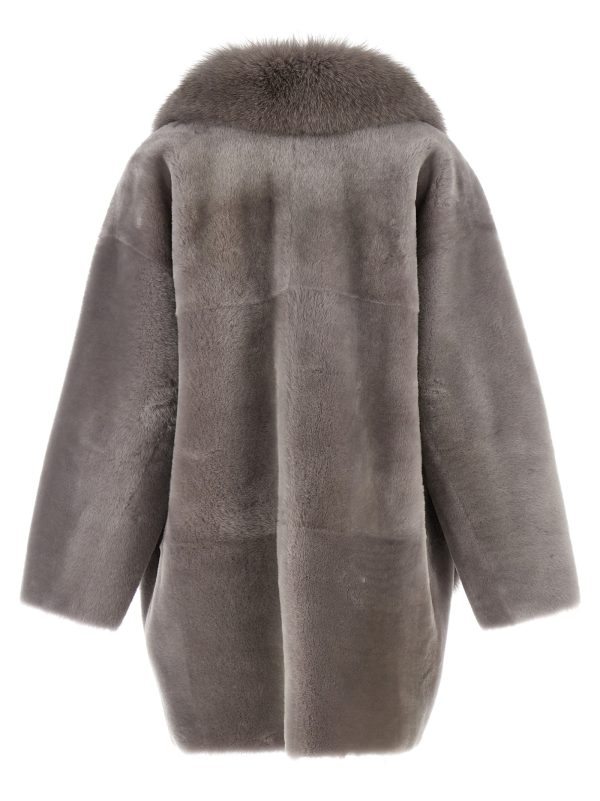 'Merino Straight-Volpe Shadow' coat - immagine 2