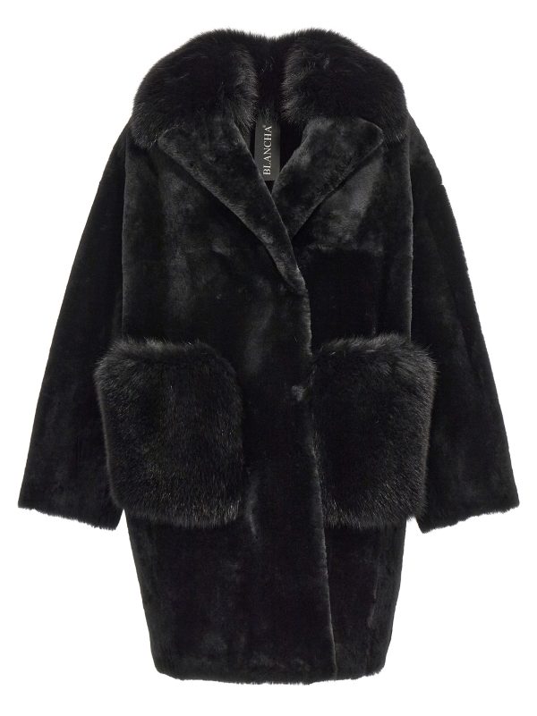 'Merino Straight-Volpe Shadow' fur coat