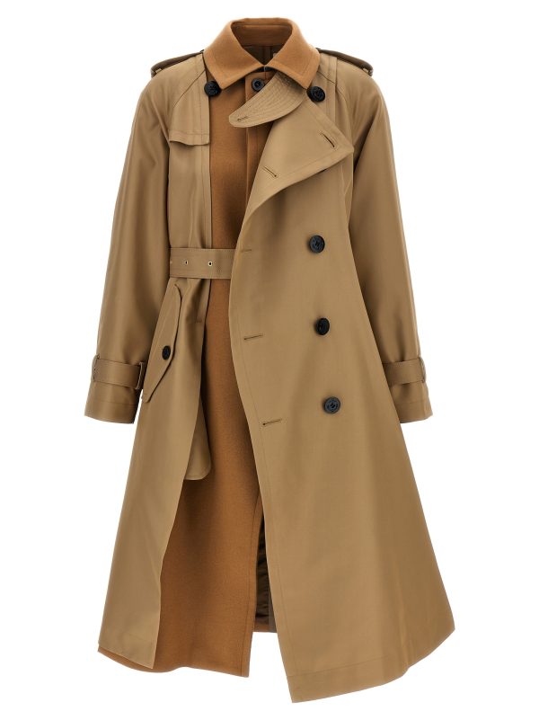 'Melton' trench coat