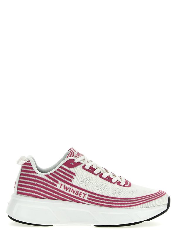 Stretch knit sneakers