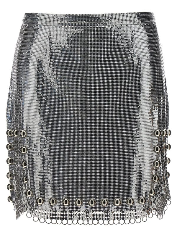 Metallic mesh skirt