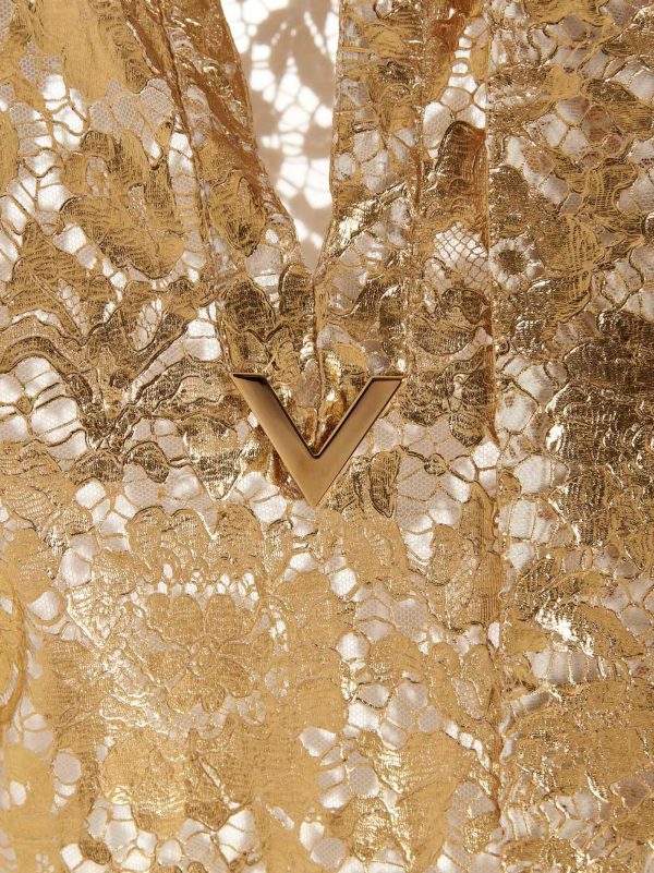 Top Valentino Gold Heavy Lace - immagine 4