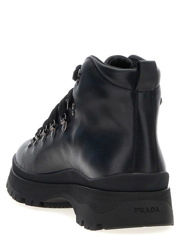 Logo leather ankle boots - immagine 3