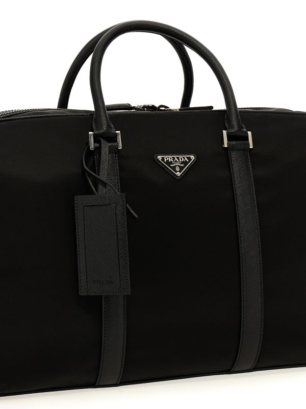 Re-Nylon saffiano travel bag - immagine 3