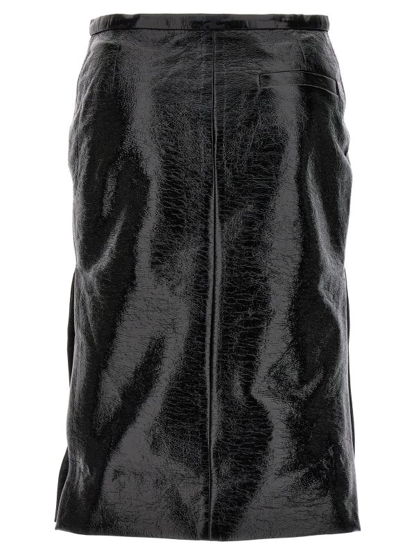 'Double Slit Vinyl' skirt - immagine 2