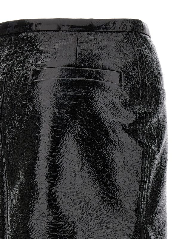 'Double Slit Vinyl' skirt - immagine 4