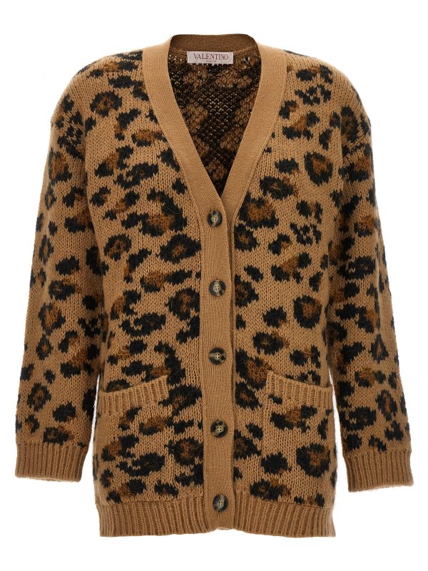 Valentino animalier cardigan