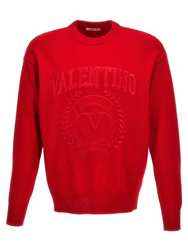 Valentino logo embroidery sweater