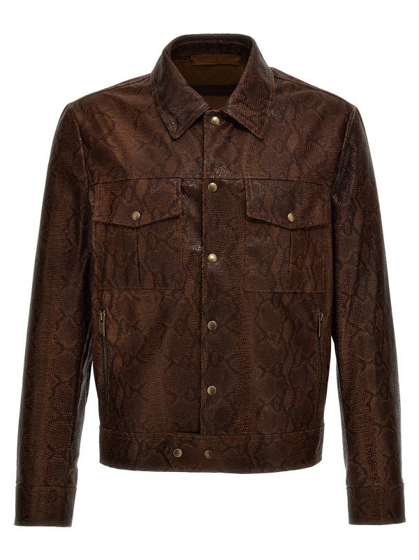 Reptile print jacket