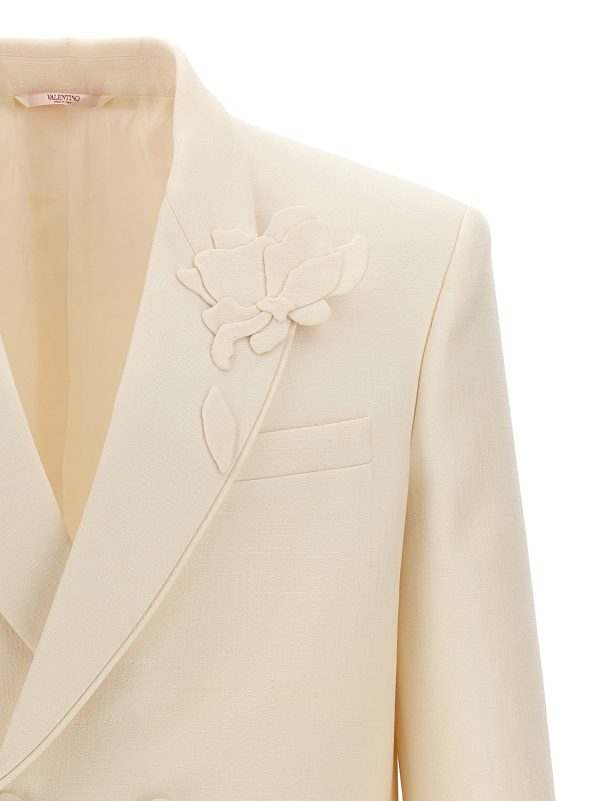 Valentino flower embroidery blazer - immagine 3