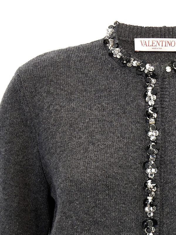 Valentino crystal sequins cardigan - immagine 3