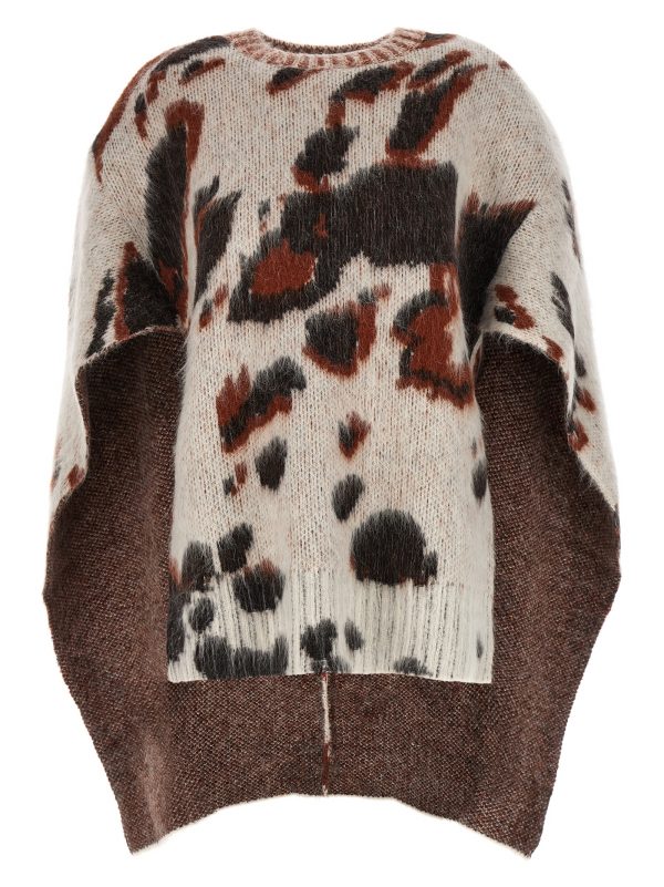 'Appaloosa' cape sweater