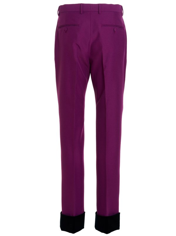 Corduroy hem pants - immagine 2