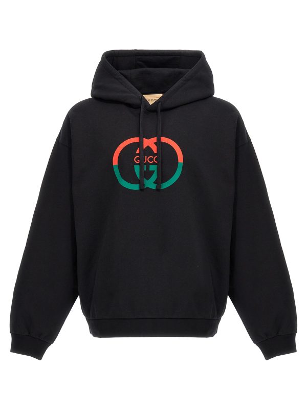 Logo print hoodie