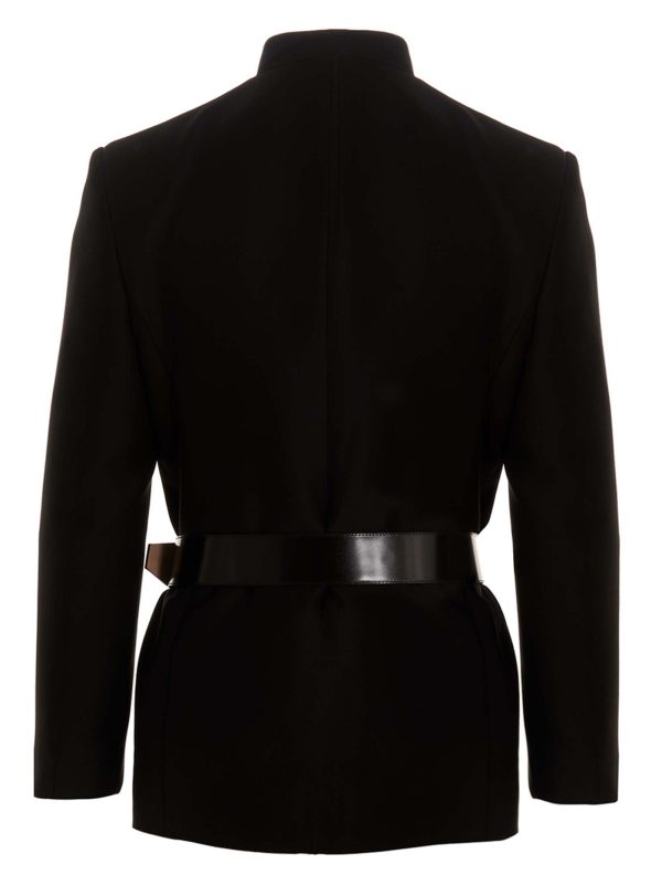 Mandarin collar blazer jacket - immagine 2