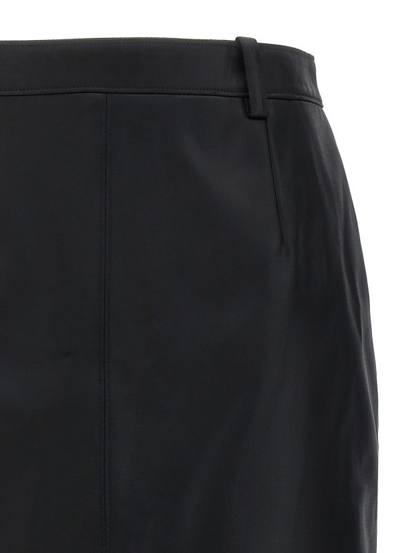 Shiny gabardine skirt - immagine 3